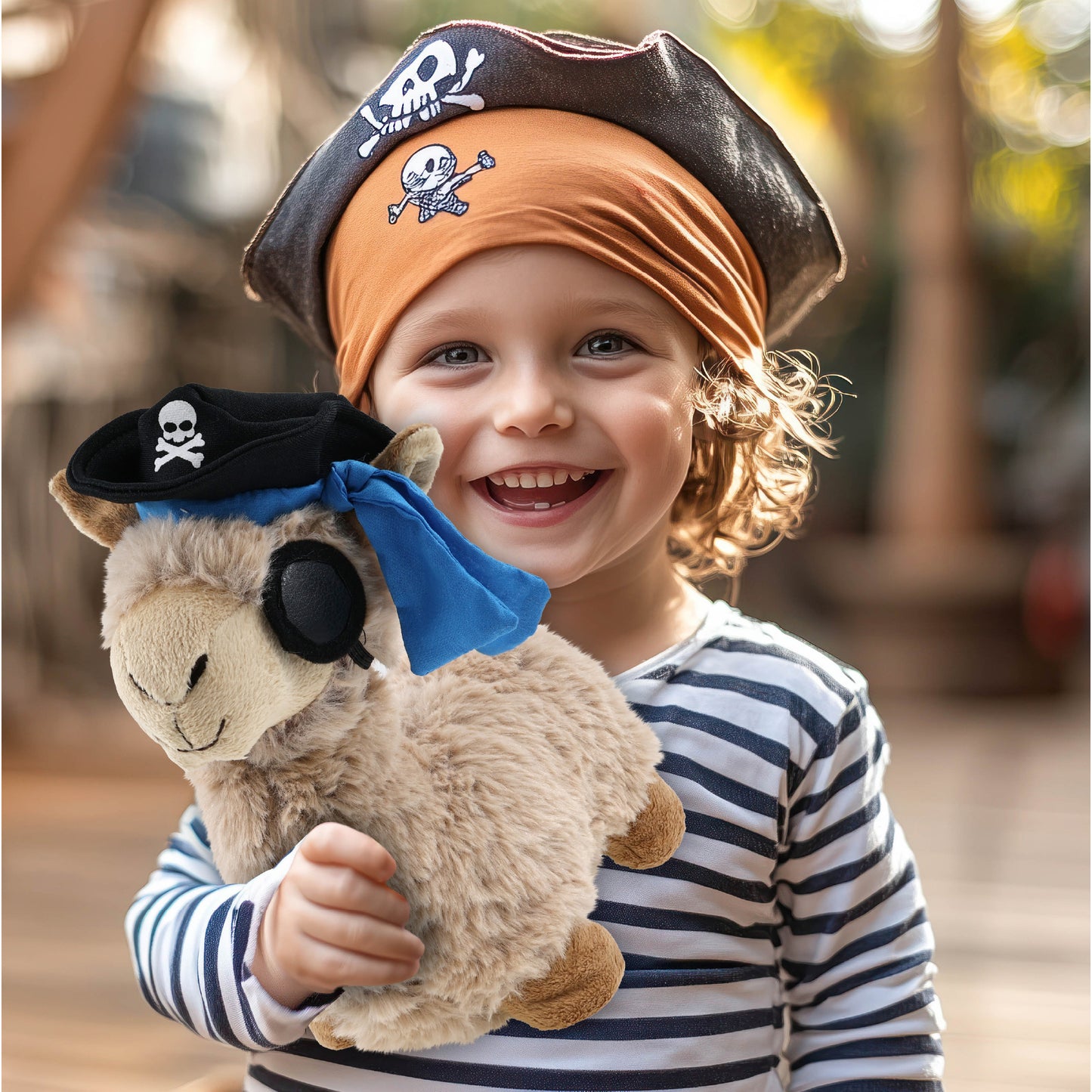 SUPER-SOFT PLUSH - LLAMA - BEIGE PIRATE DRESS UP