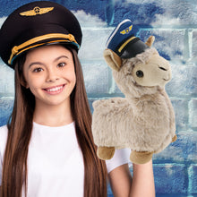 SUPER-SOFT PLUSH - LLAMA - BEIGE PILOT DRESS UP