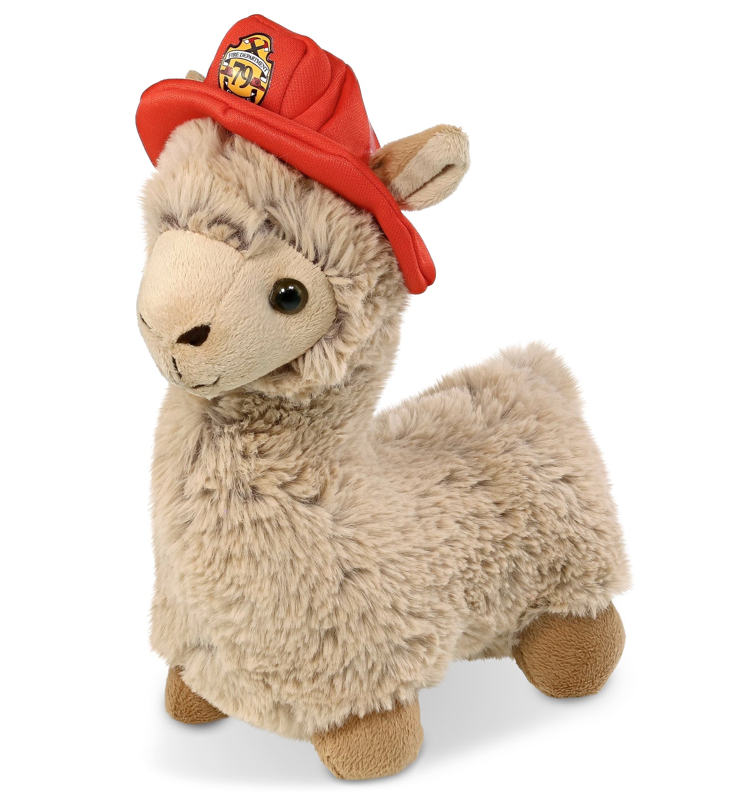 PLUSH FIREMAN - SUPER-SOFT PLUSH - LLAMA - BEIGE