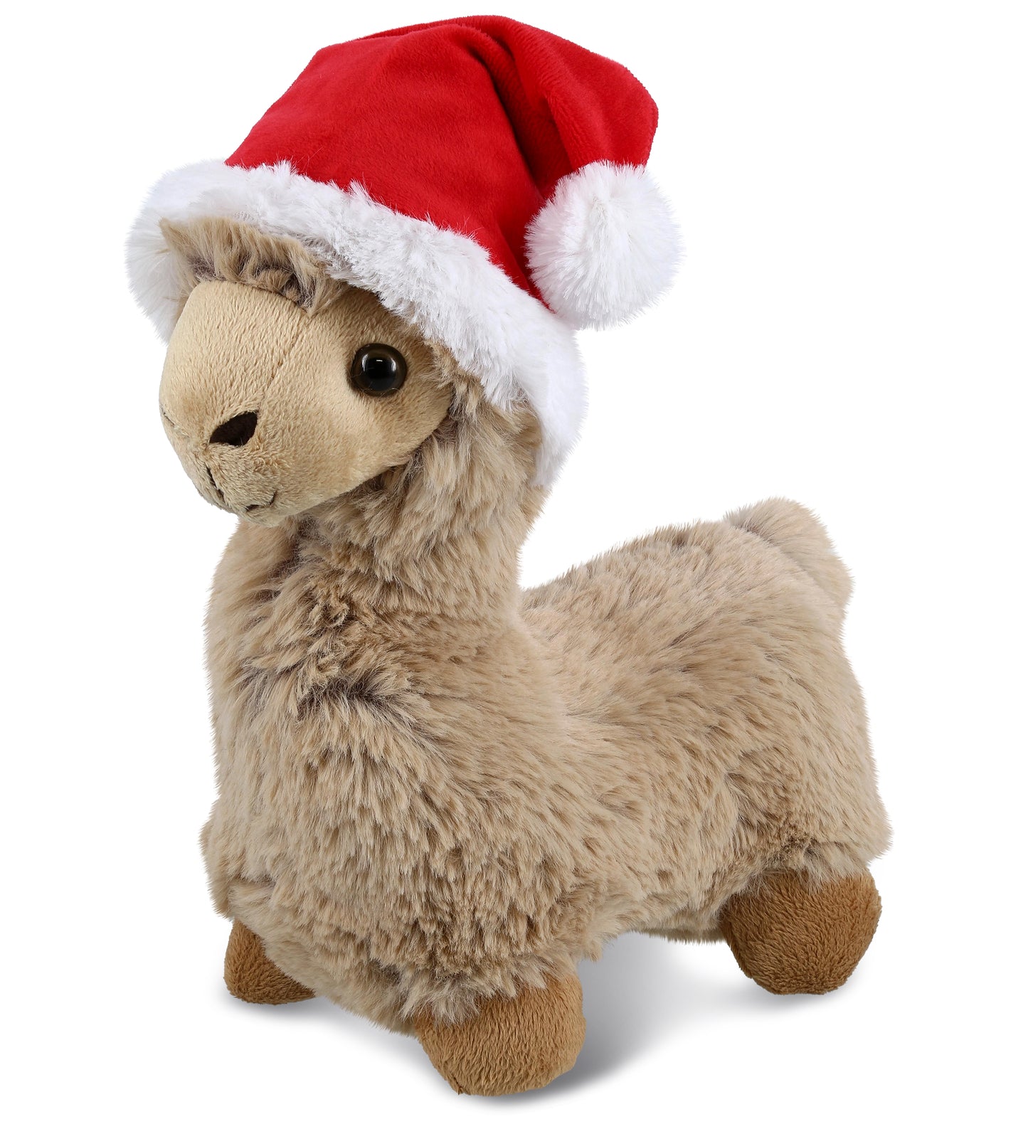PLUSH SANTA - SUPER-SOFT PLUSH - LLAMA - BEIGE