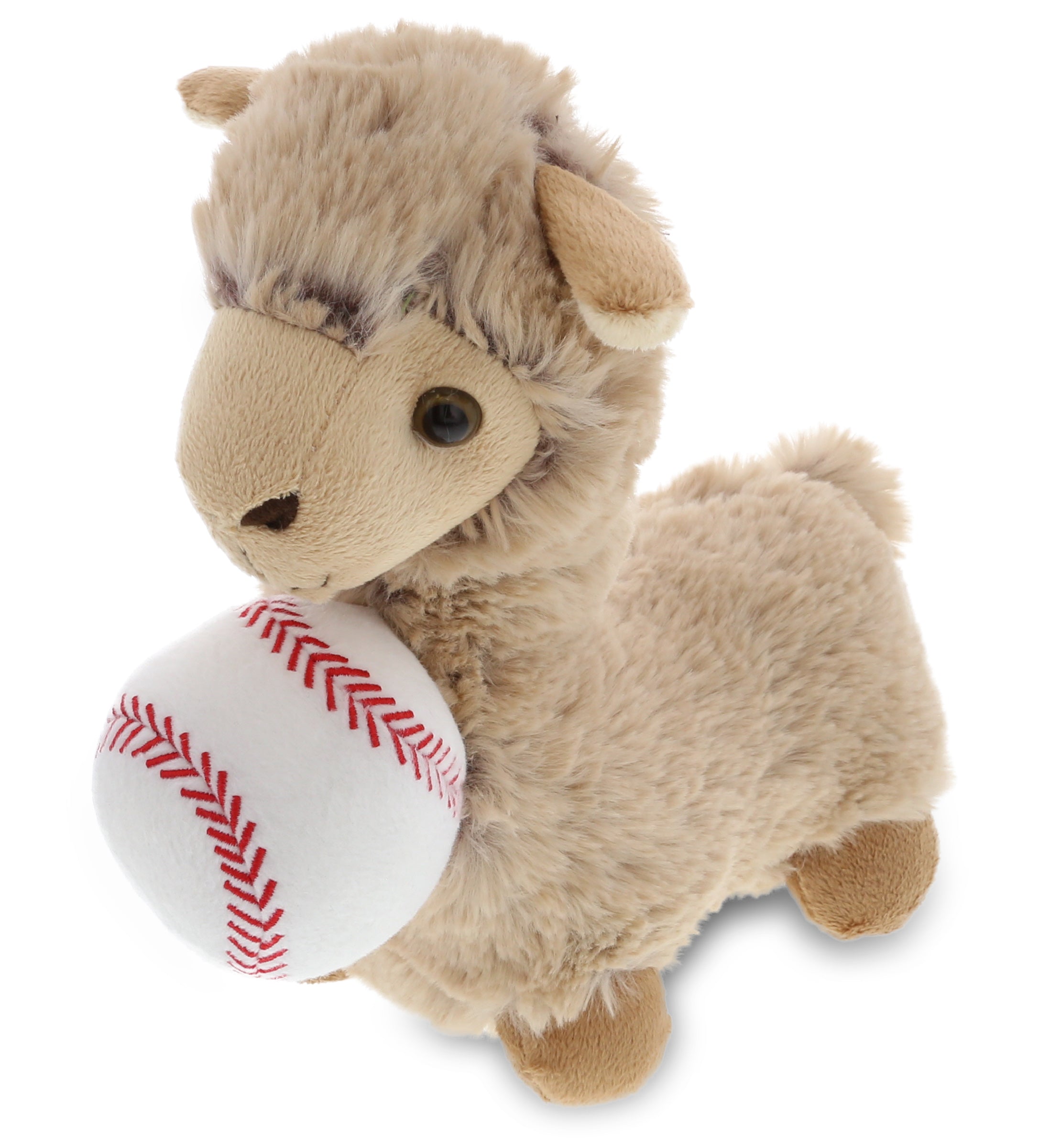 PLUSH BASEBALL - SUPER-SOFT PLUSH - LLAMA - BEIGE