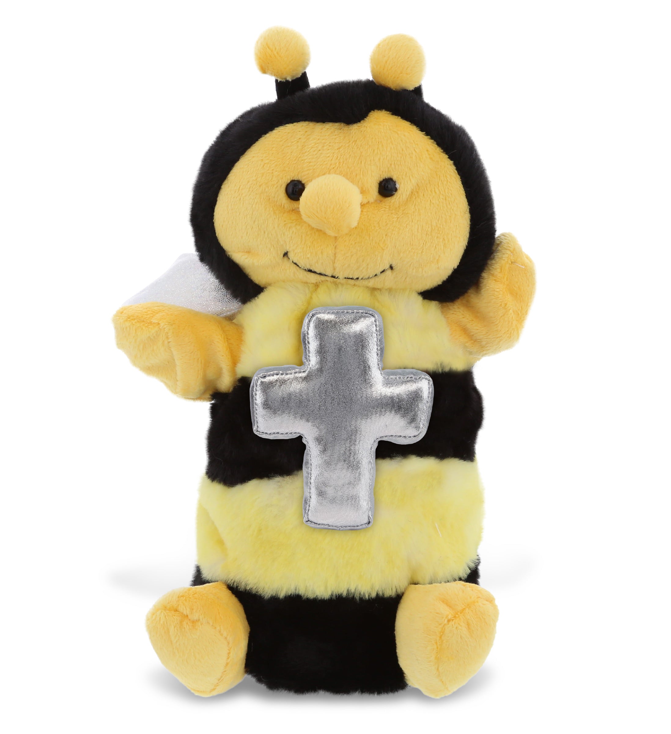 PLUSH CROSS - SUPER SOFT PLUSH HAND PUPPET - HONEYBEE