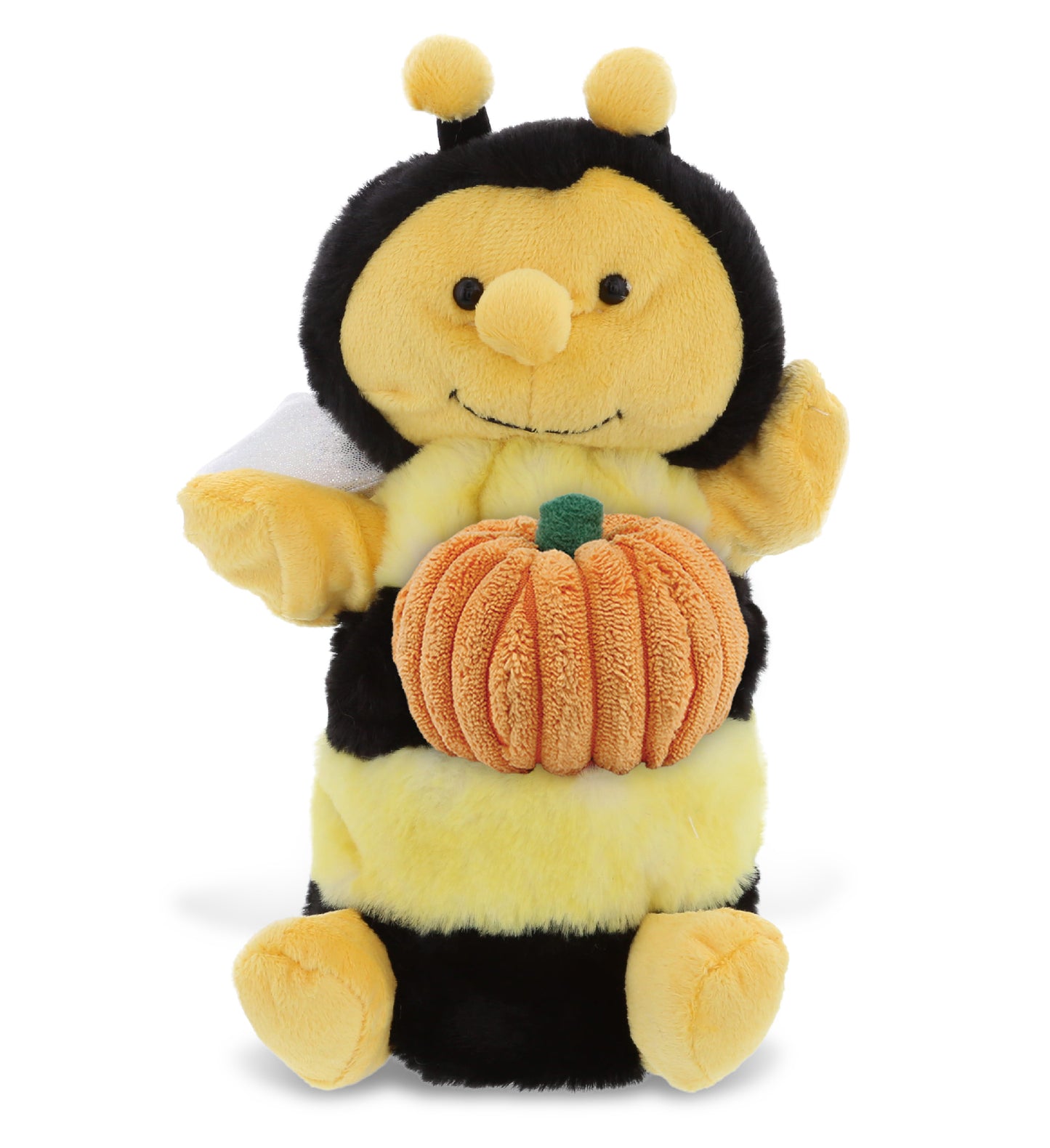 PLUSH PUMPKIN - SUPER SOFT PLUSH HAND PUPPET - HONEYBEE