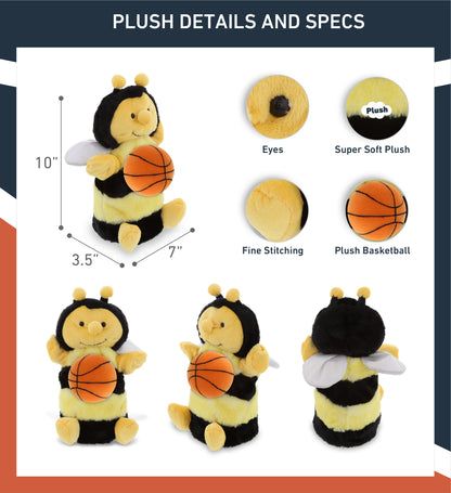 SUPER SOFT PLUSH HAND PUPPET - HONEYBEE WITH BASKETBALL PLUSH