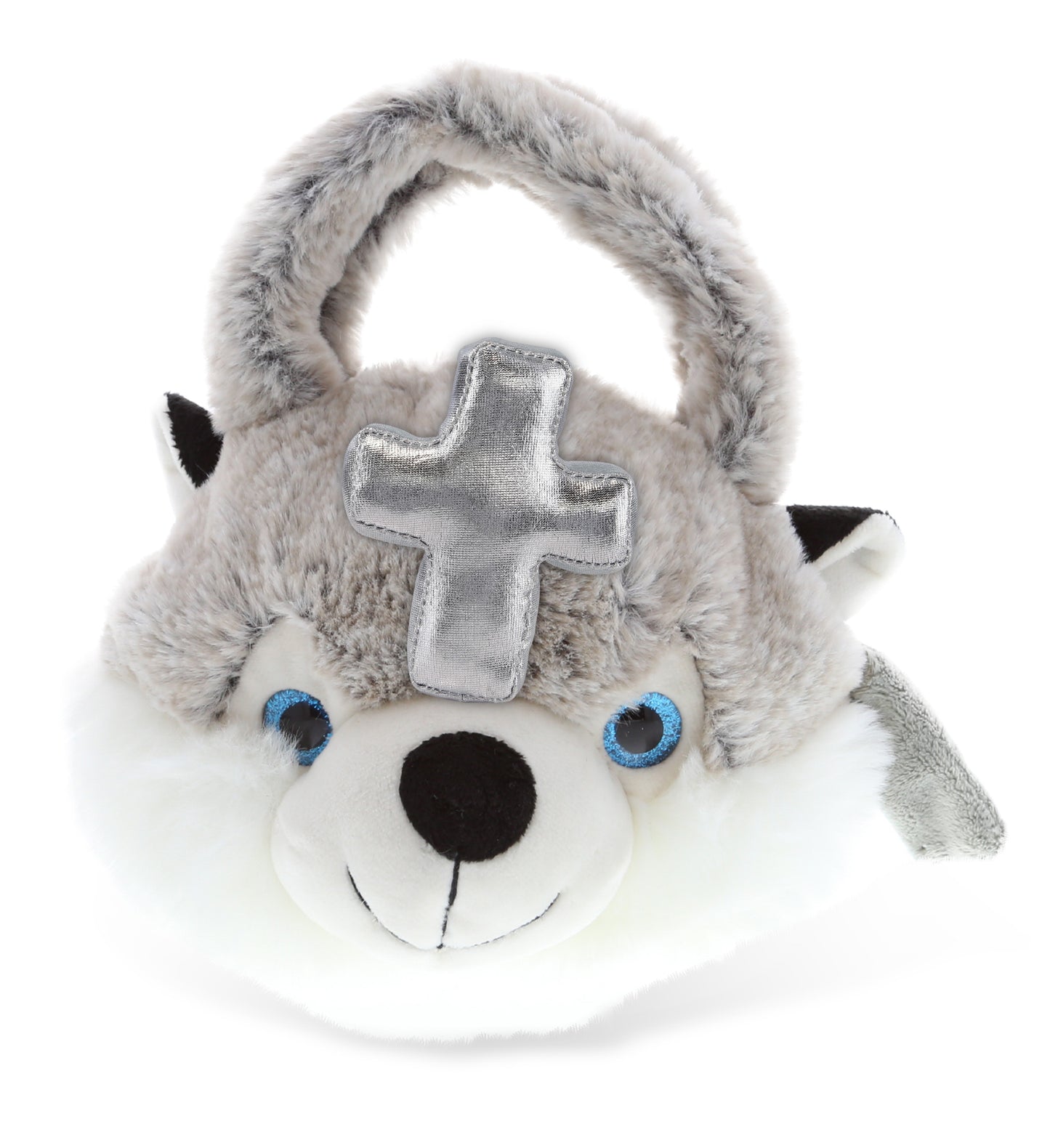 PLUSH CROSS - SUPER-SOFT PLUSH HAND BAG - HUSKY