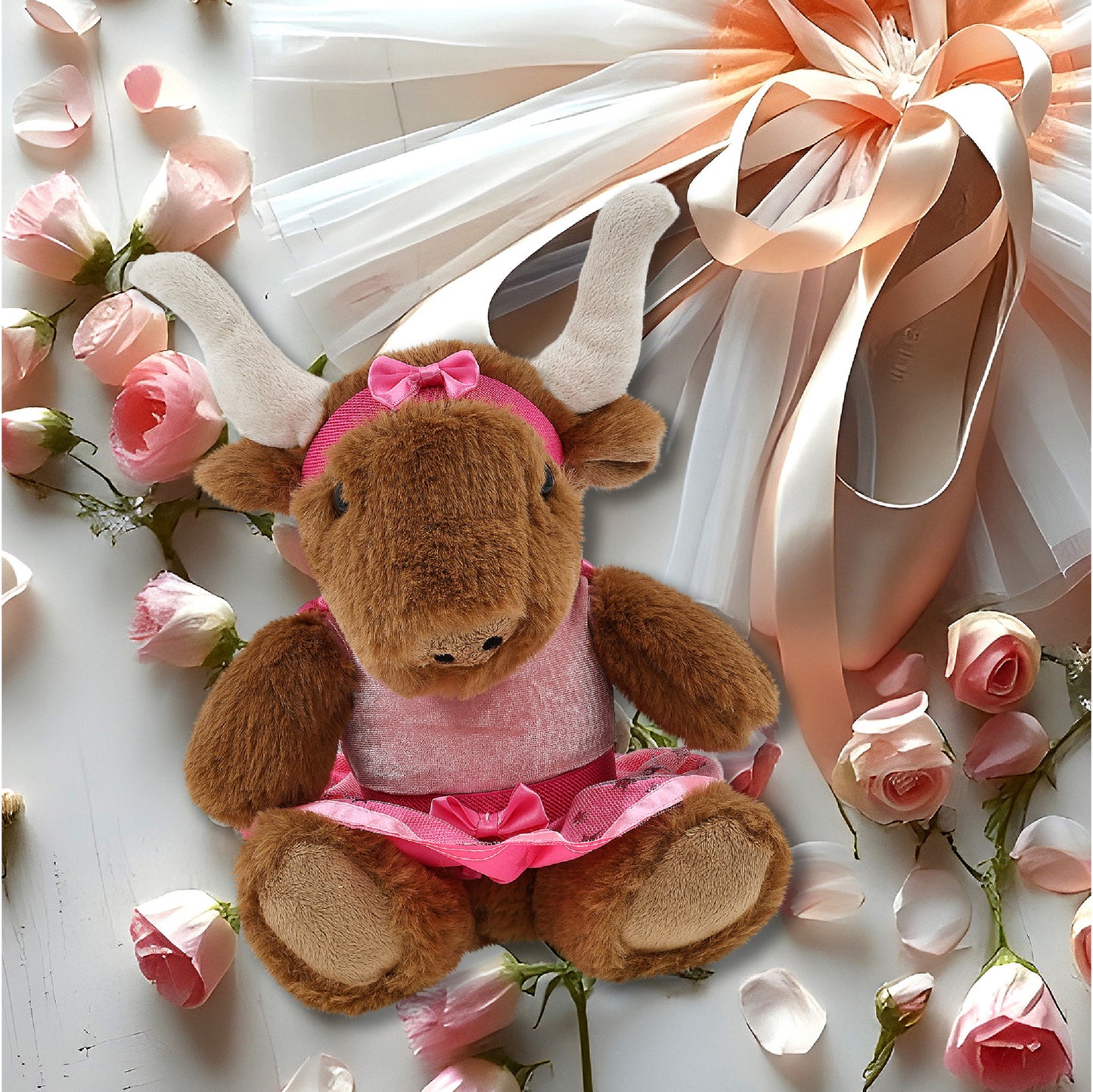 SUPER SOFT PLUSH - TEXAS LONGHORN BALLERINA