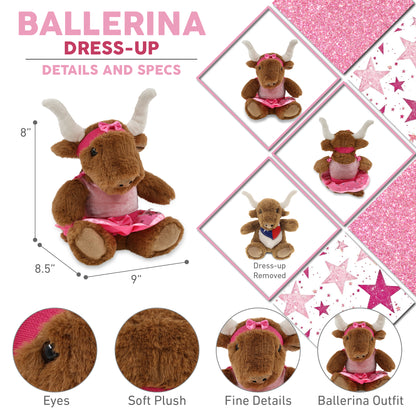 SUPER SOFT PLUSH - TEXAS LONGHORN BALLERINA