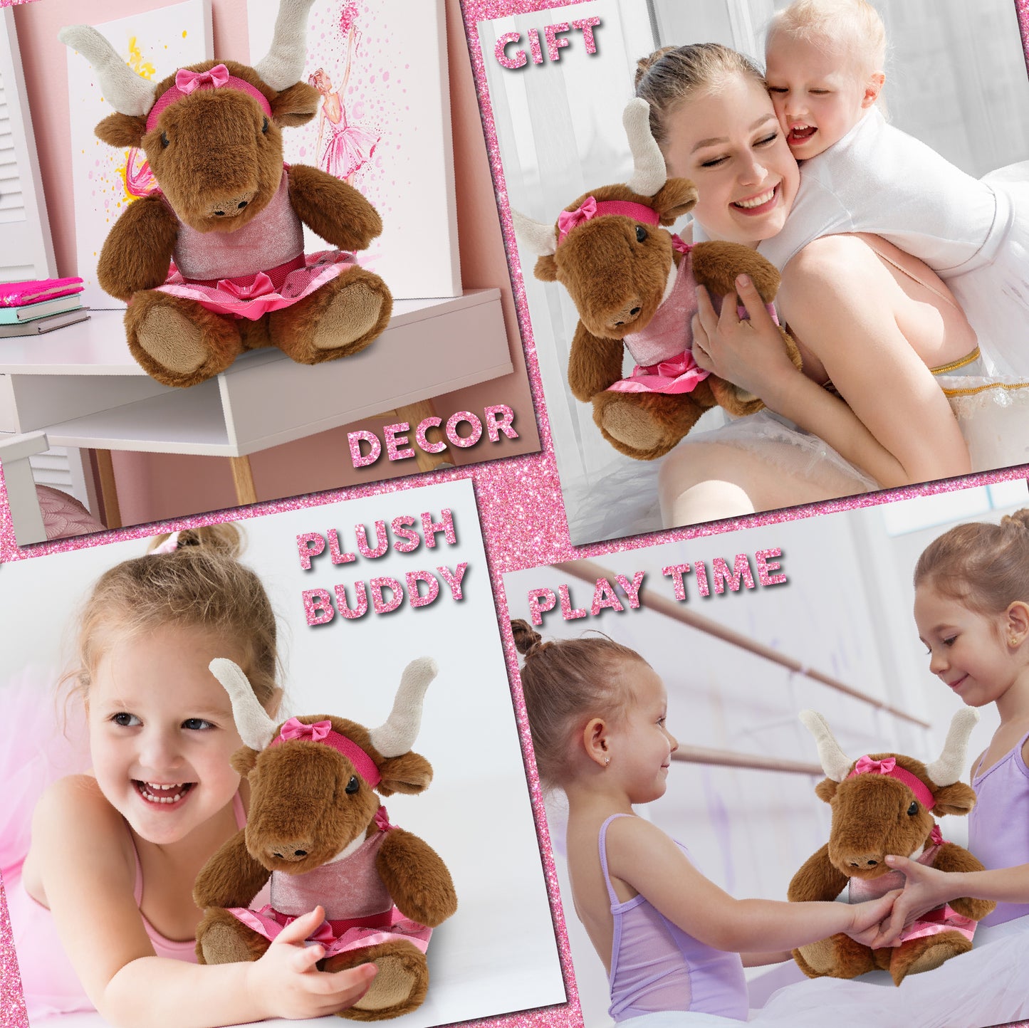 SUPER SOFT PLUSH - TEXAS LONGHORN BALLERINA