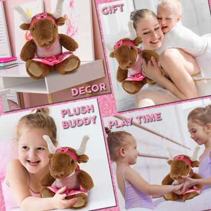 SUPER SOFT PLUSH - TEXAS LONGHORN BALLERINA
