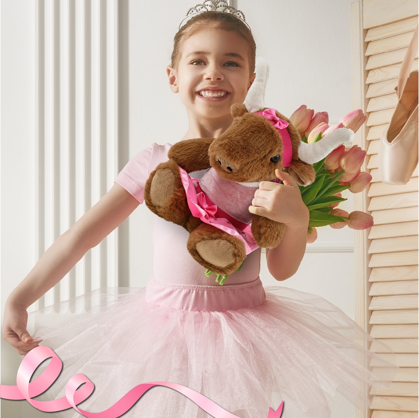 SUPER SOFT PLUSH - TEXAS LONGHORN BALLERINA