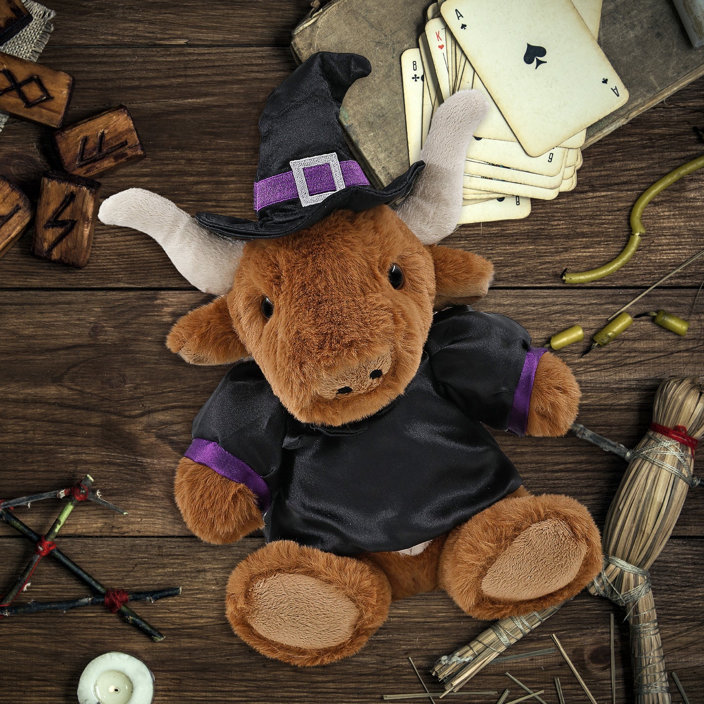 SUPER SOFT PLUSH - TEXAS LONGHORN WITCH