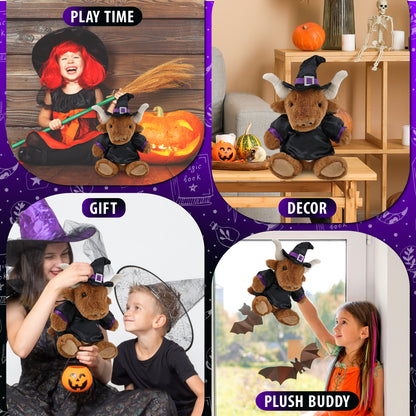SUPER SOFT PLUSH - TEXAS LONGHORN WITCH