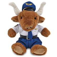 SUPER SOFT PLUSH - TEXAS LONGHORN WITH PILOT DRESS UP