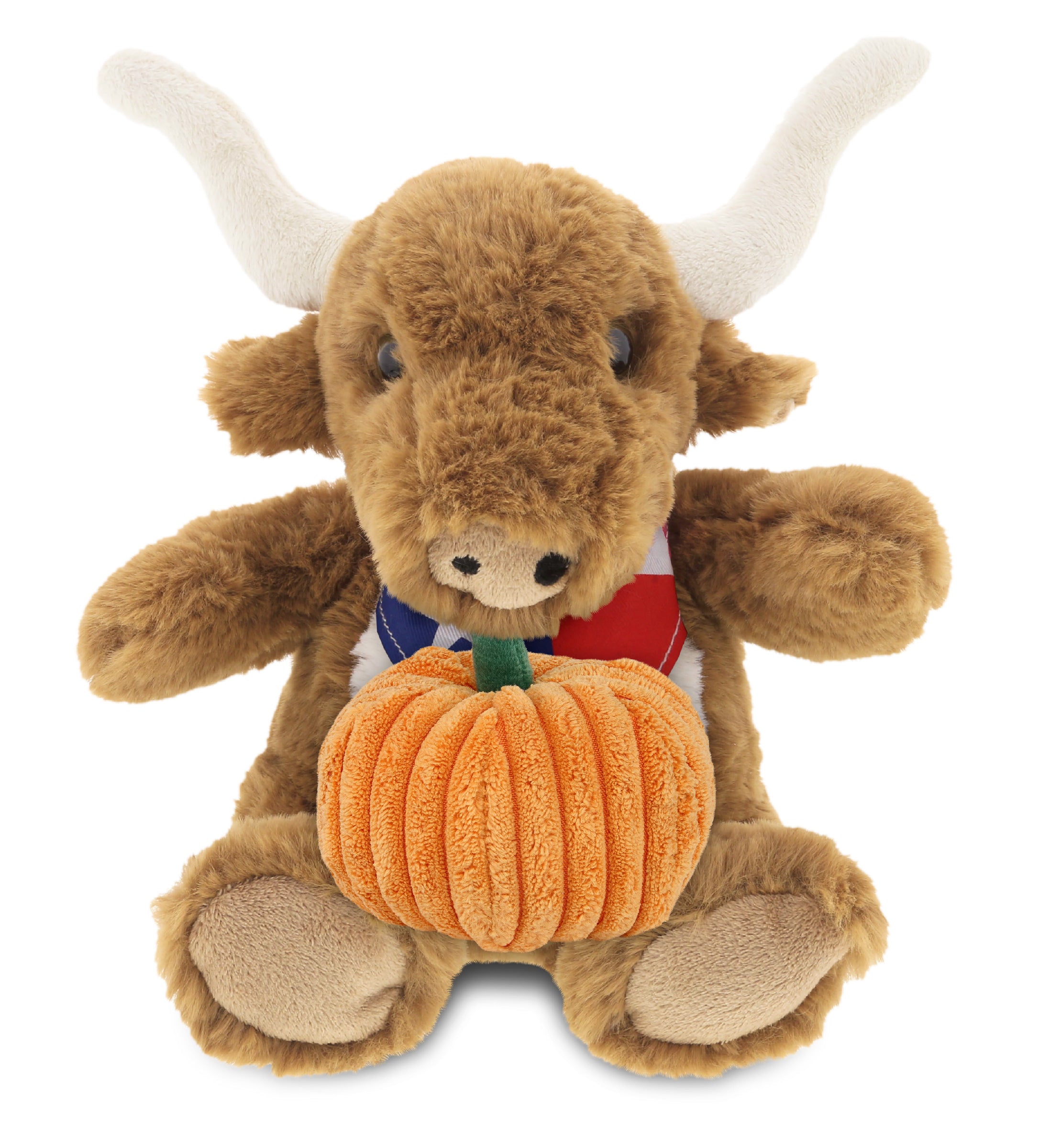 PLUSH PUMPKIN - SUPER SOFT PLUSH - TEXAS LONGHORN