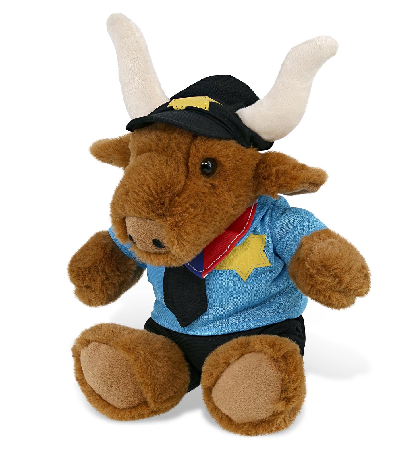 PLUSH POLICE - SUPER SOFT PLUSH - TEXAS LONGHORN