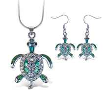 Necklace and Earrings - Sea Turtle - Set of 2