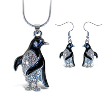 Necklace and Earrings -Penguin - Set of 2