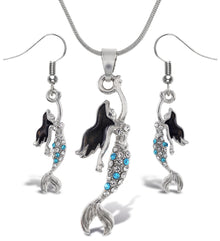 Necklace and Earrings - Mermaid - Set of 2