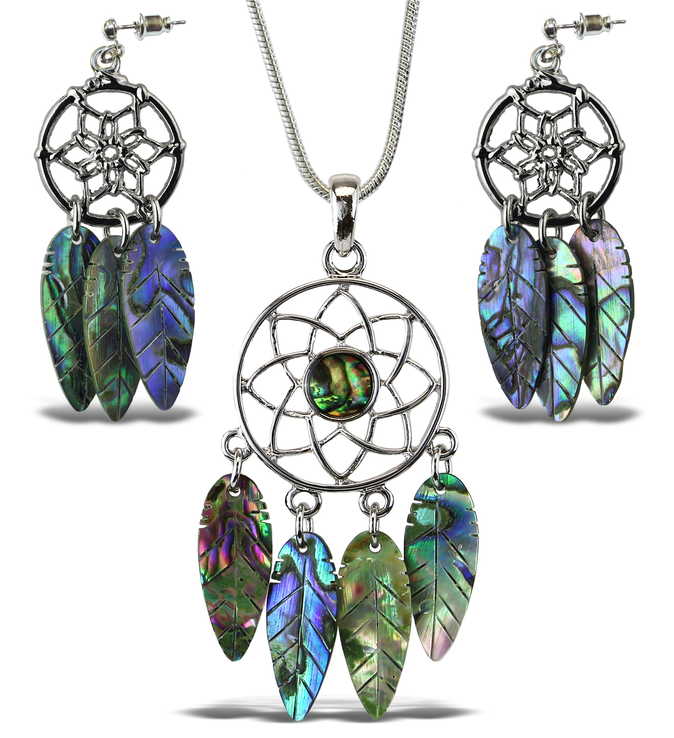 Necklace and Earrings - Dream Catcher - Set of 2