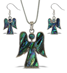 Necklace and Earrings - Angel - Set of 2