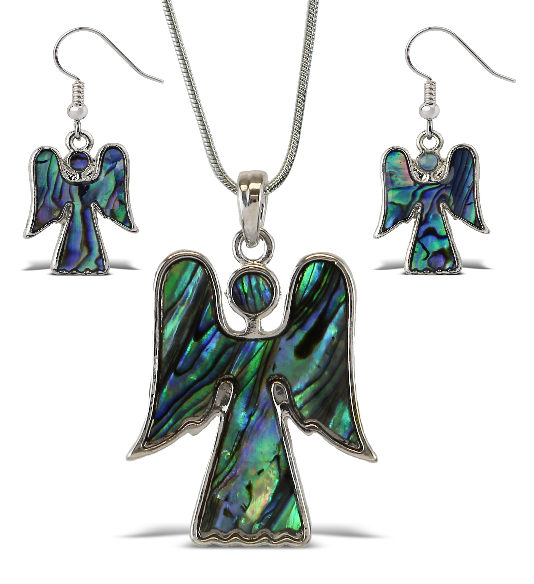 Necklace and Earrings - Angel - Set of 2