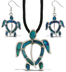 Necklace & Earrings - Sea Turtle - Set of 2