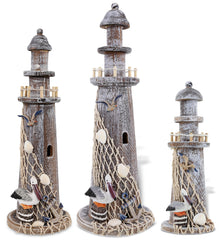 Wooden - Lighthouse Collection -Set of 3