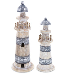 Silver Sea Lighthouse - Set of 2